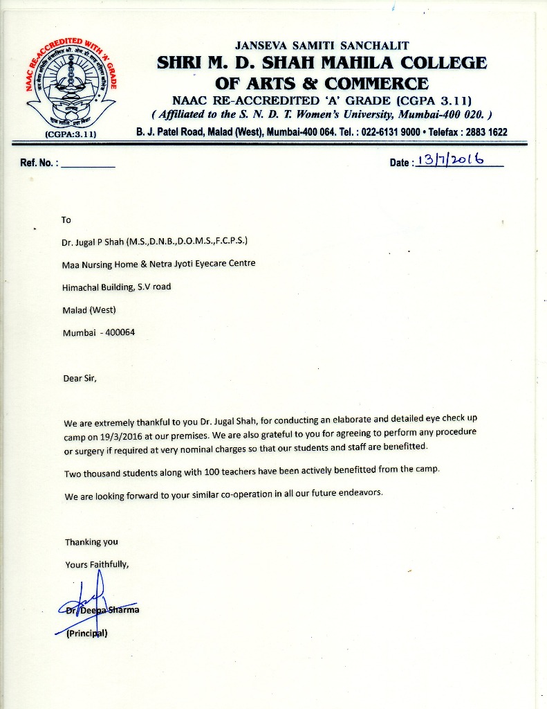 Maa Nursing Home Certificate 6